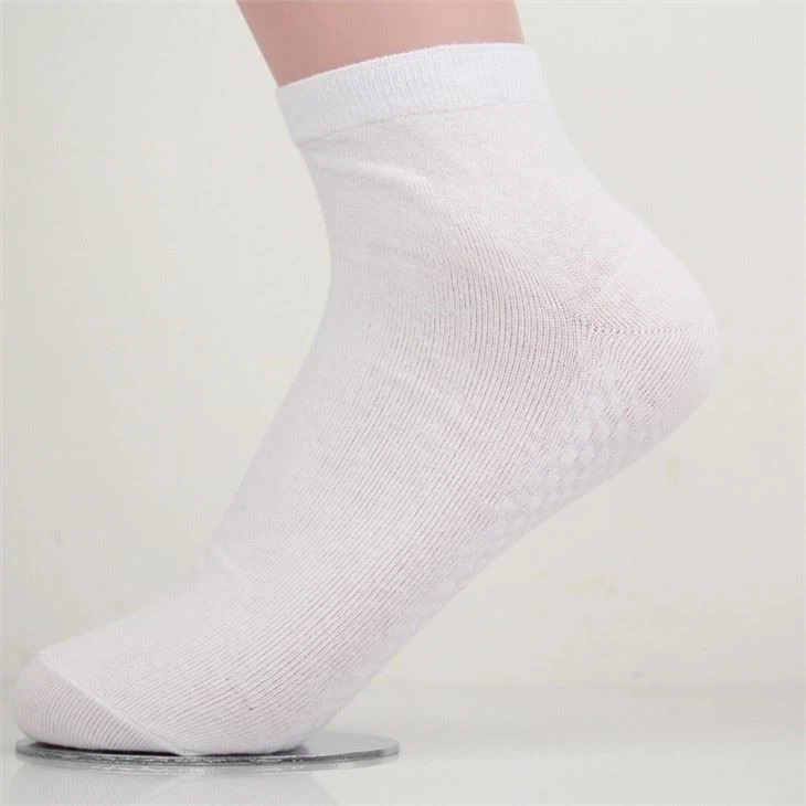 Men's White Crew Socks 100 Cotton